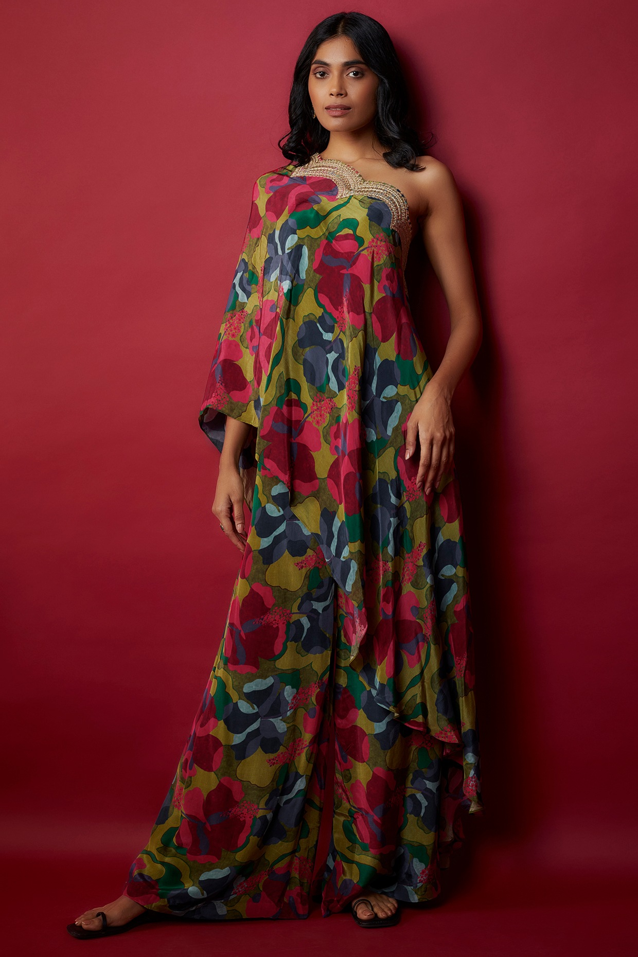 Buy Multicolored Printed Satin Georgette Kurti Set Online in India | Silk  kurti designs, Indian kurti designs, Kurti designs